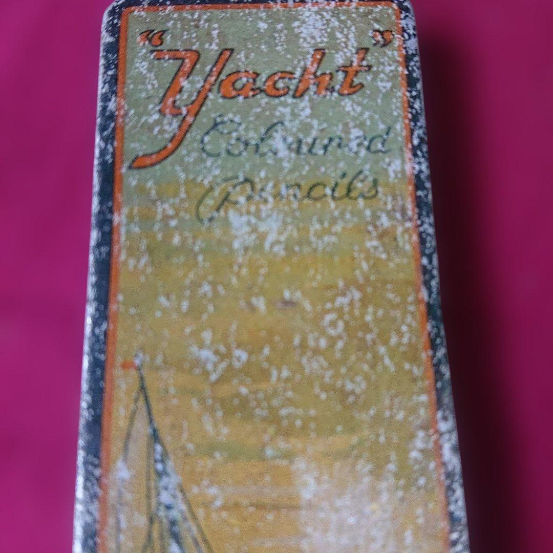 超希少ヴィンテージヨット鉛筆ブリキ箱入Yacht Pencils 1920年製