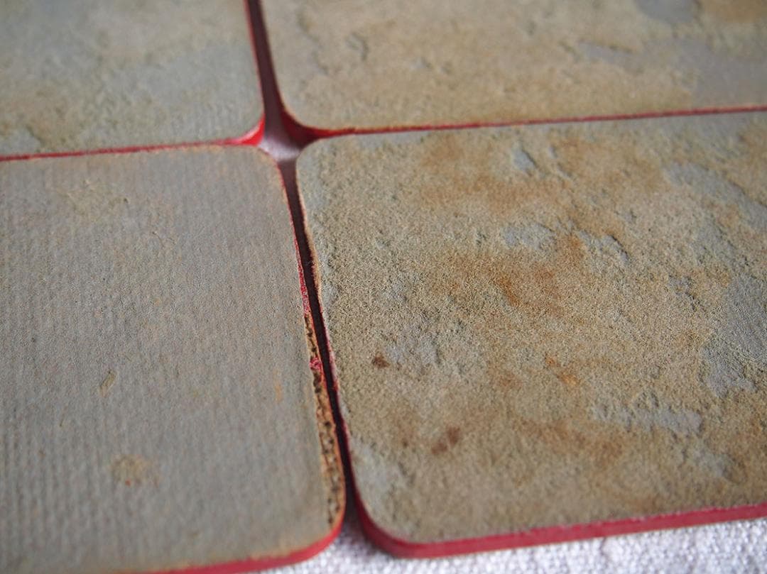 パリの画家ベルナール・ビュッフェのコースター6枚 ミッドセンチュリー /K319