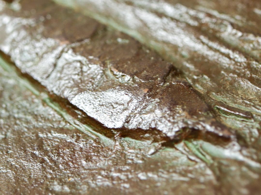 彫刻家 吉岡ひろ ブロンズ カマキリ レリーフ 壁掛け 飾り