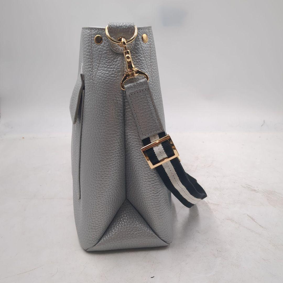 未使用級　ATAO 2way ショルダーバッグ エルヴィ シルバー　大きいサイズ