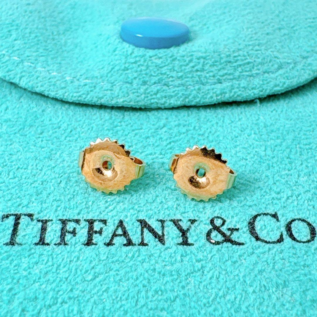 極美品 付属品付 ティファニー Tワイヤー フープ ピアス ゴールド k18