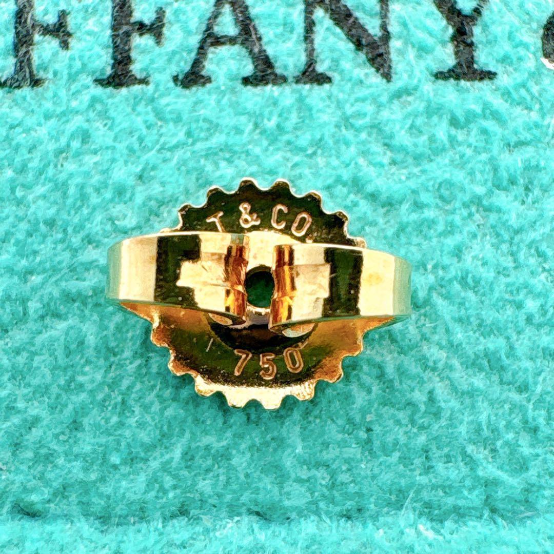 極美品 付属品付 ティファニー Tワイヤー フープ ピアス ゴールド k18