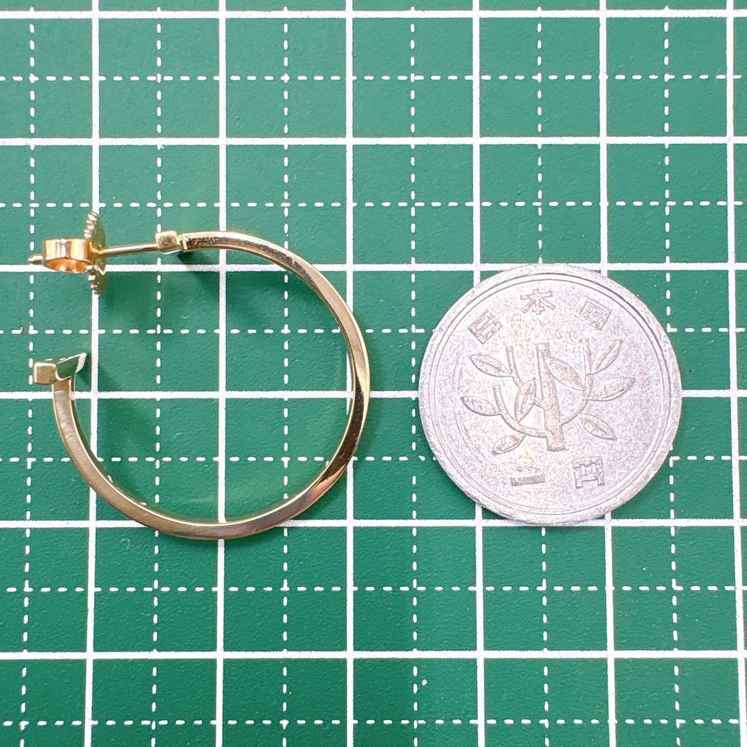 極美品 付属品付 ティファニー Tワイヤー フープ ピアス ゴールド k18