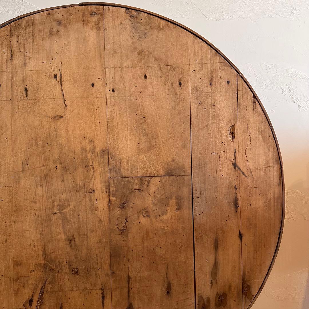 アンティーク　ワインテーブル　テイスティング　フランス　ヴィンテージ　ラウンド