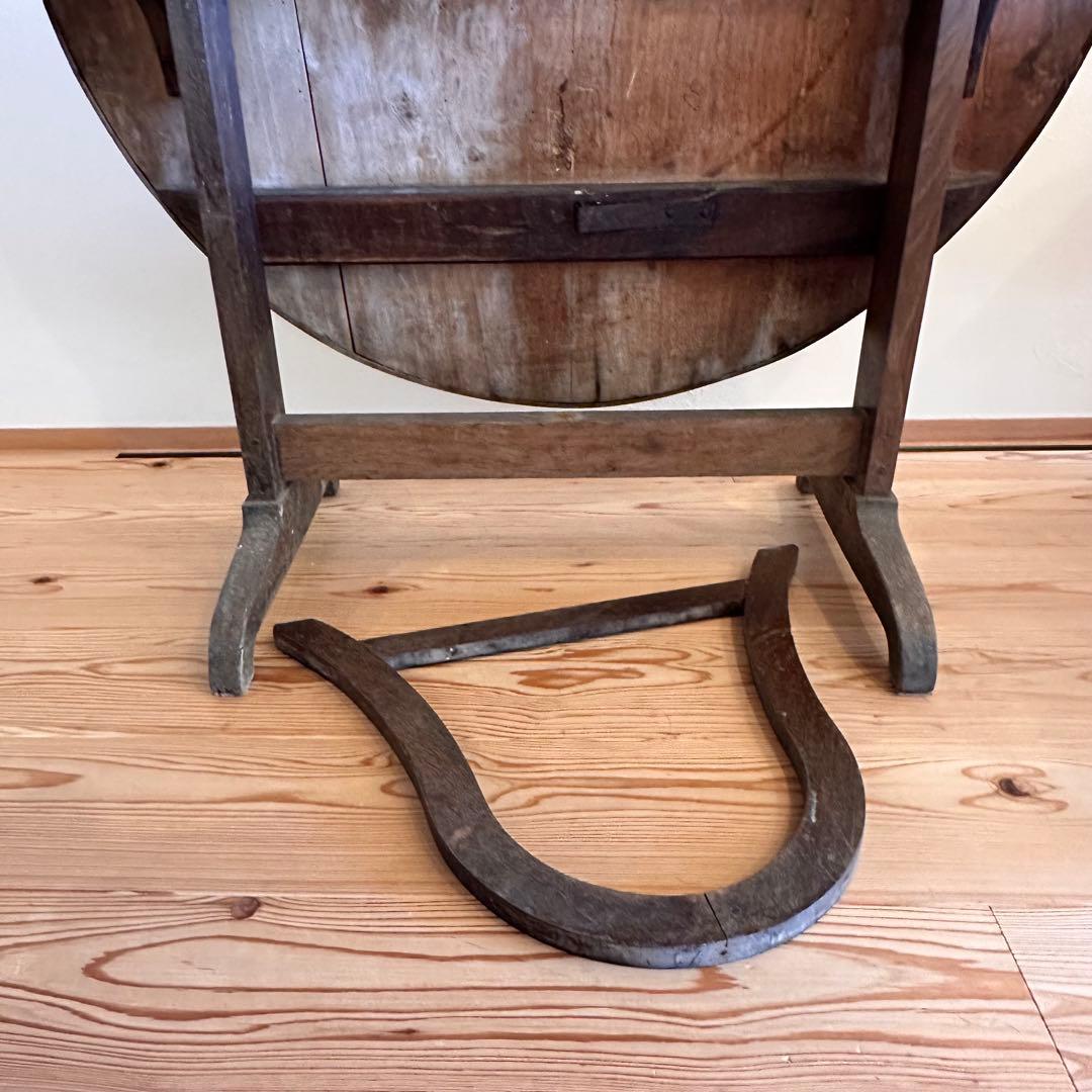 アンティーク　ワインテーブル　テイスティング　フランス　ヴィンテージ　ラウンド