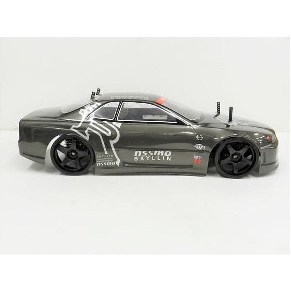 ターボ機能付 1/10 ドリフトラジコン GR002 ガンメタ スペアボディー付