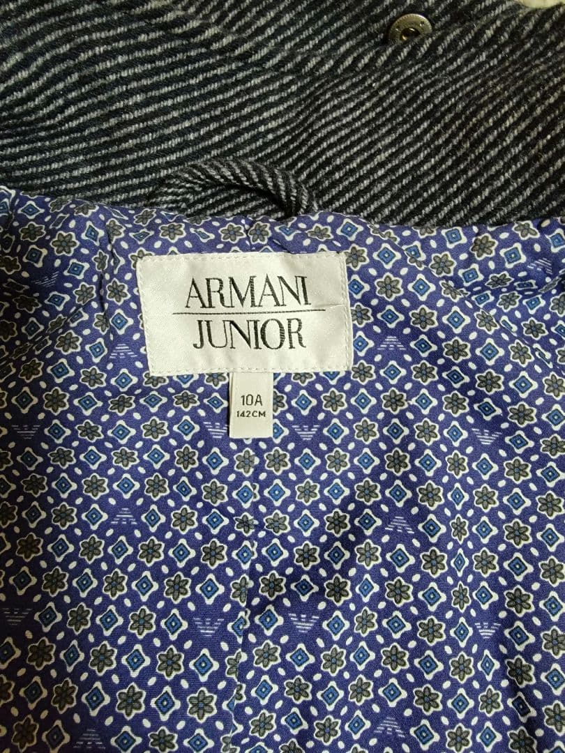 アルマーニジュニア コート ネイビー 10A (140相当)