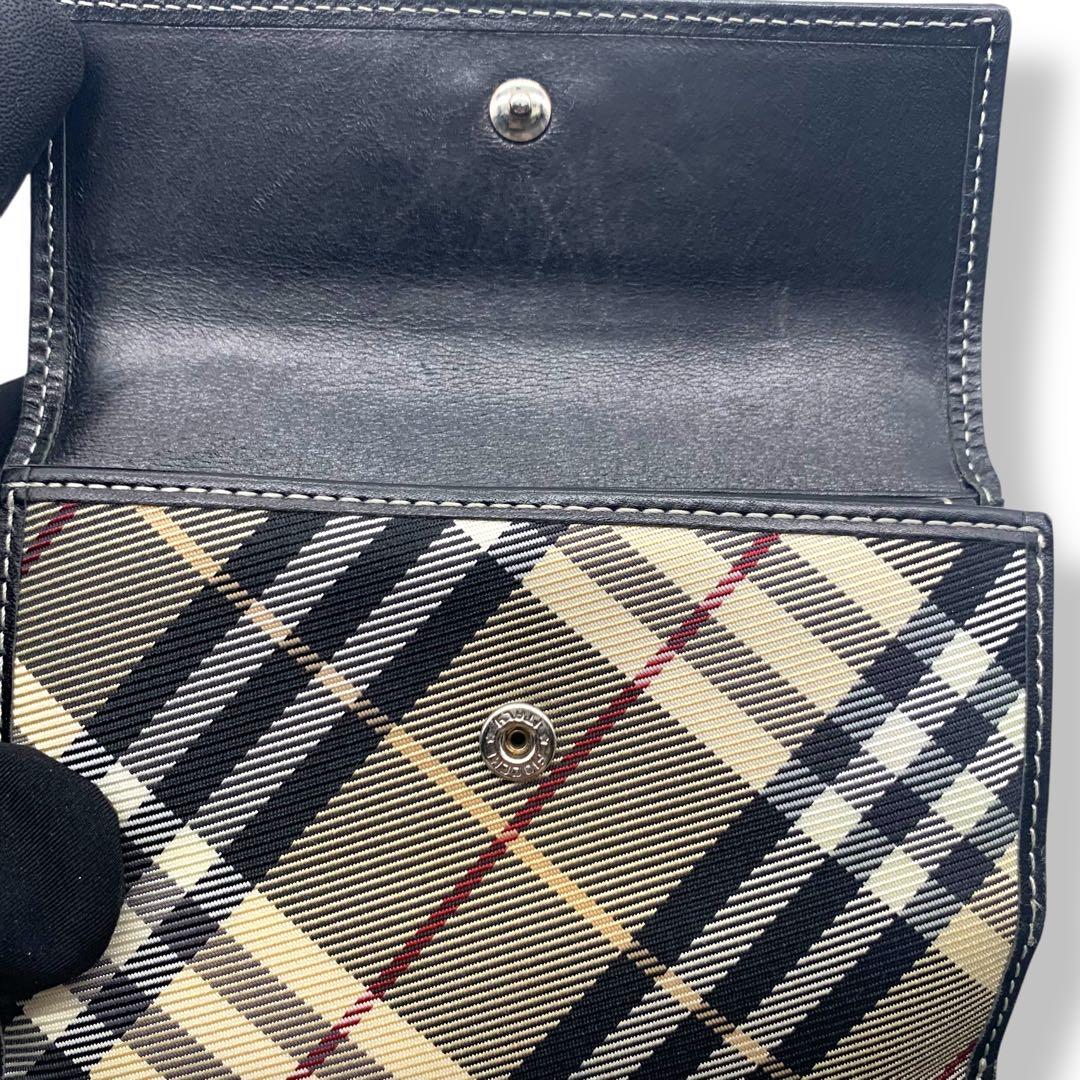 Burberry Blue Label チェック柄 二つ折り財布