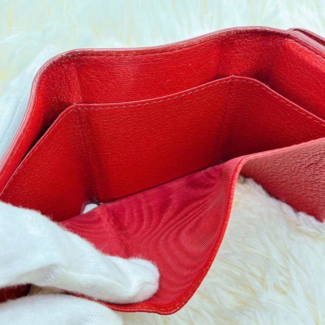 美品✨ミュウミュウ ラブレター マドラス ハート 三つ折り財布 ブラック 黒