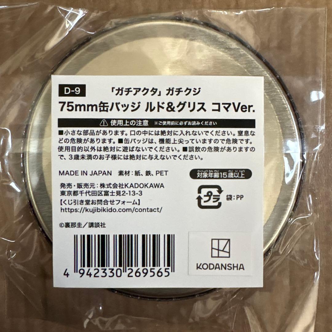 ガチアクタ くじ引き堂 缶バッジ ルド＆グリス