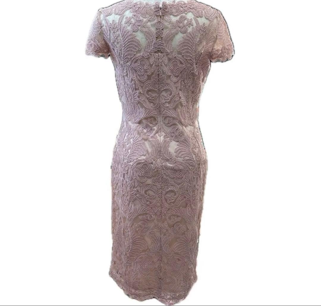 タダシジョージ レース ワンピース ピンク系 フォーマル　ドレス ０