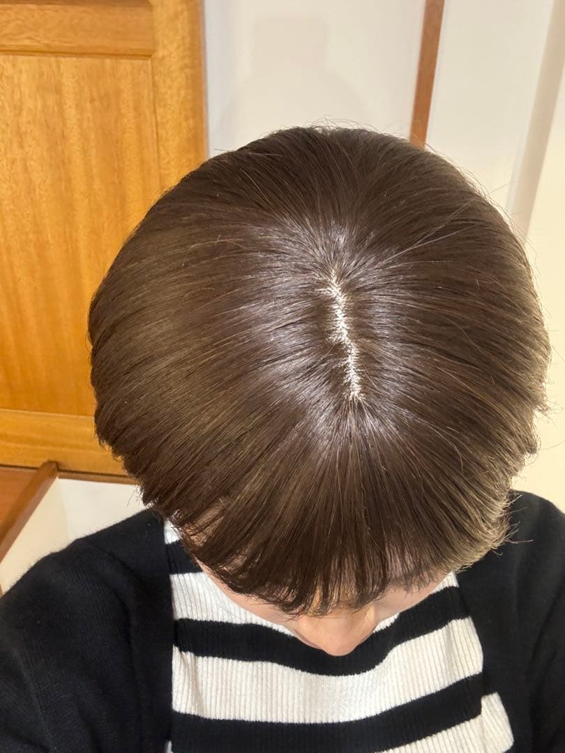 医療用ウィッグ　人毛ミックス　ココアブラウン ショート　ボブ　ウィッグ