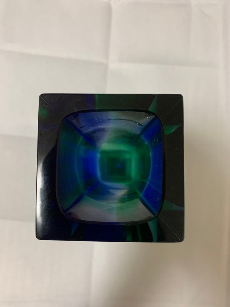 ◆ヴィンテージ◆ ムラノガラス　フラワーベース ミッドセンチュリー モダン 花瓶