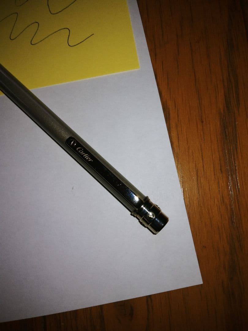 Cartierシルバーボールペン 本体(箱なし)
