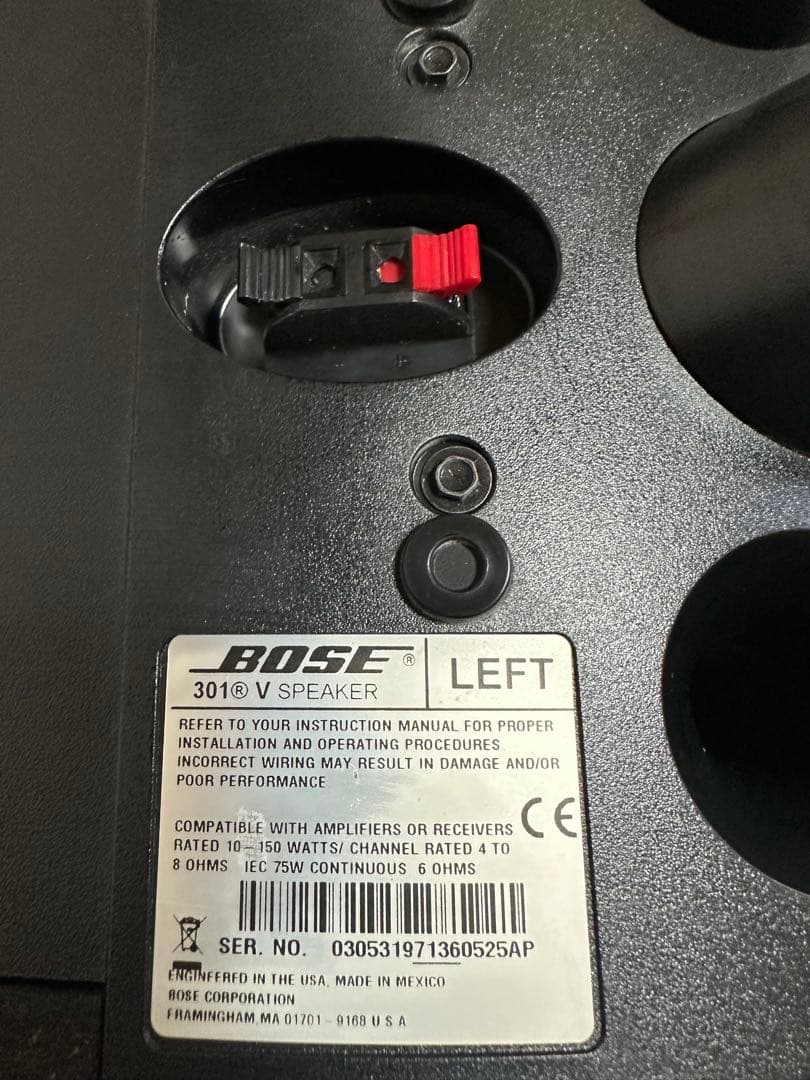 BOSE 301V スピーカー2個セット 黒