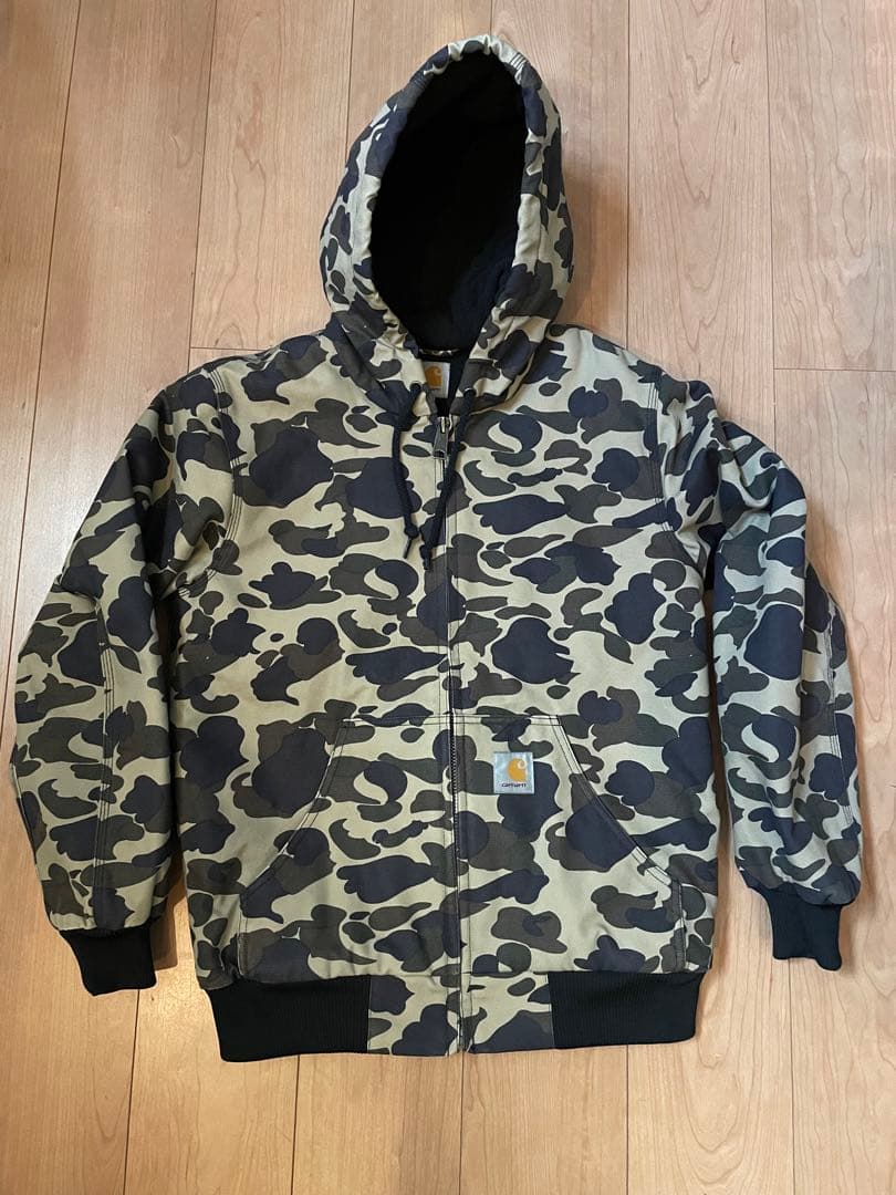 激レア 美品カーハート アクティブジャケット ダックカモ　エイプ