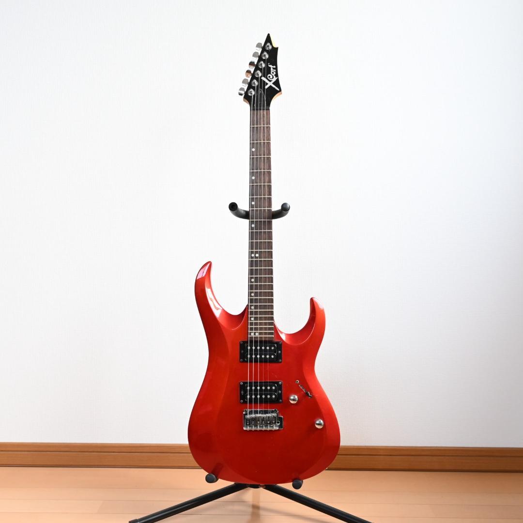 Cort コルト X-2 エレキギター メタル向け レッド 弦付き G004