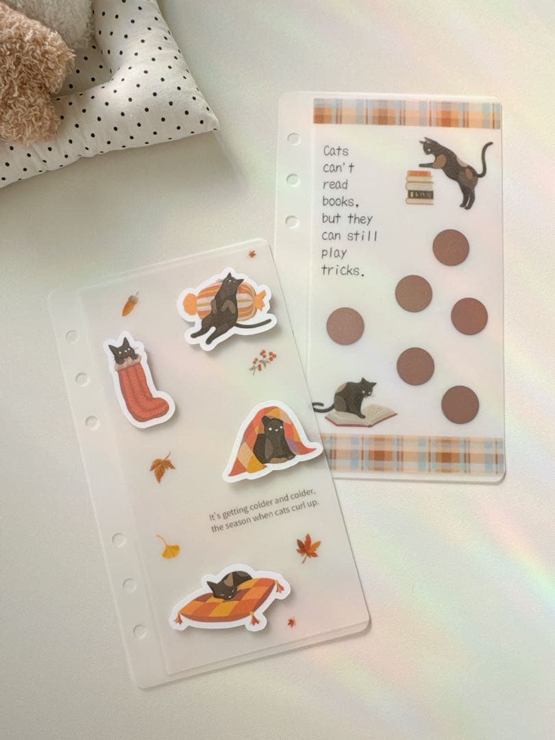 A6 refill Cat Autumn season 2100円