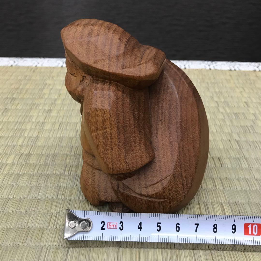 山中象堂作　可愛い木彫の大黒さま
