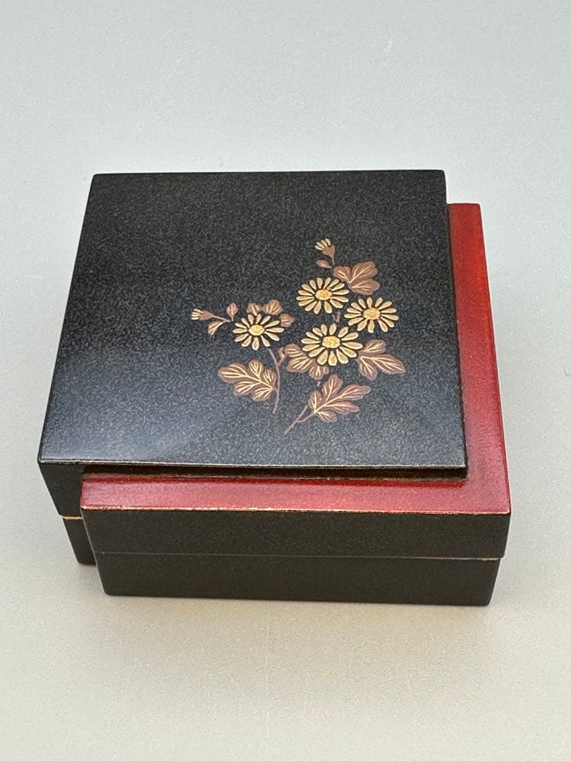 茶道具　香合　輪島　慶塚　菊色紙