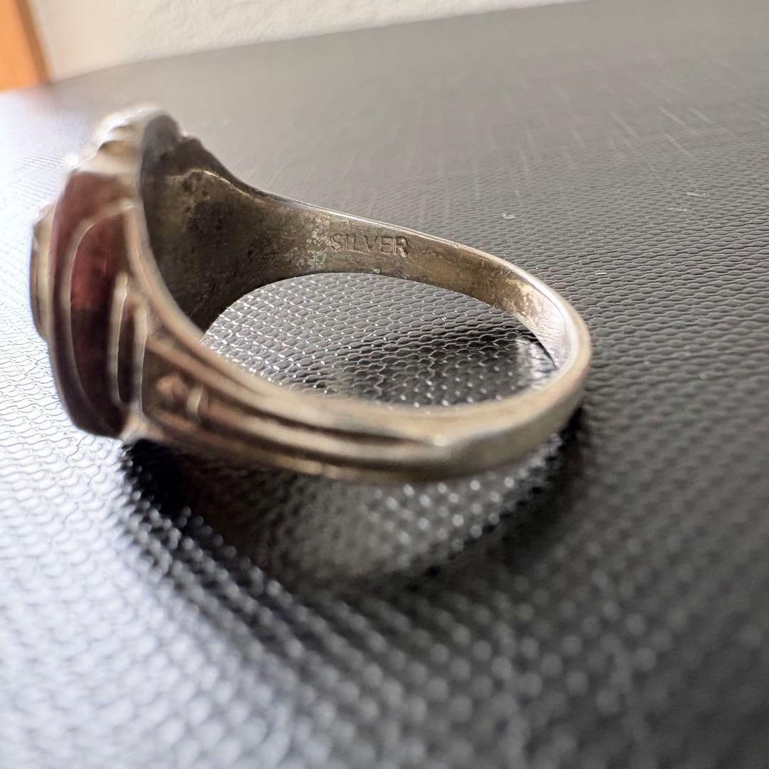 50s カレッジリング 13号 vintage ピンキーリング シルバー925