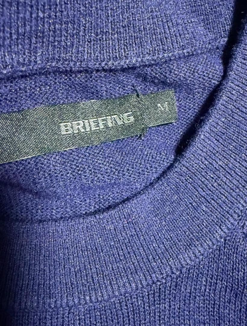 新品未使用 BRIEFING GOLFシルク カシミヤ ニット レディースM