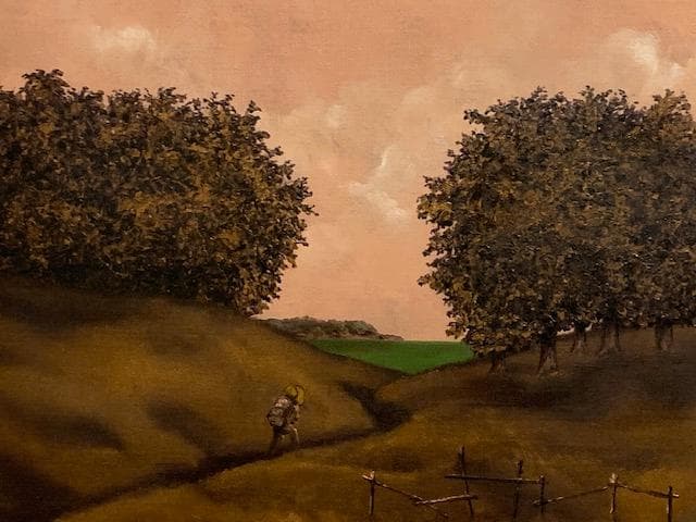 9/6～7限定特価❣️【物故 重鎮】能仲ヤツヲ◆油彩Ｆ８号◆評価 ２２万円／号