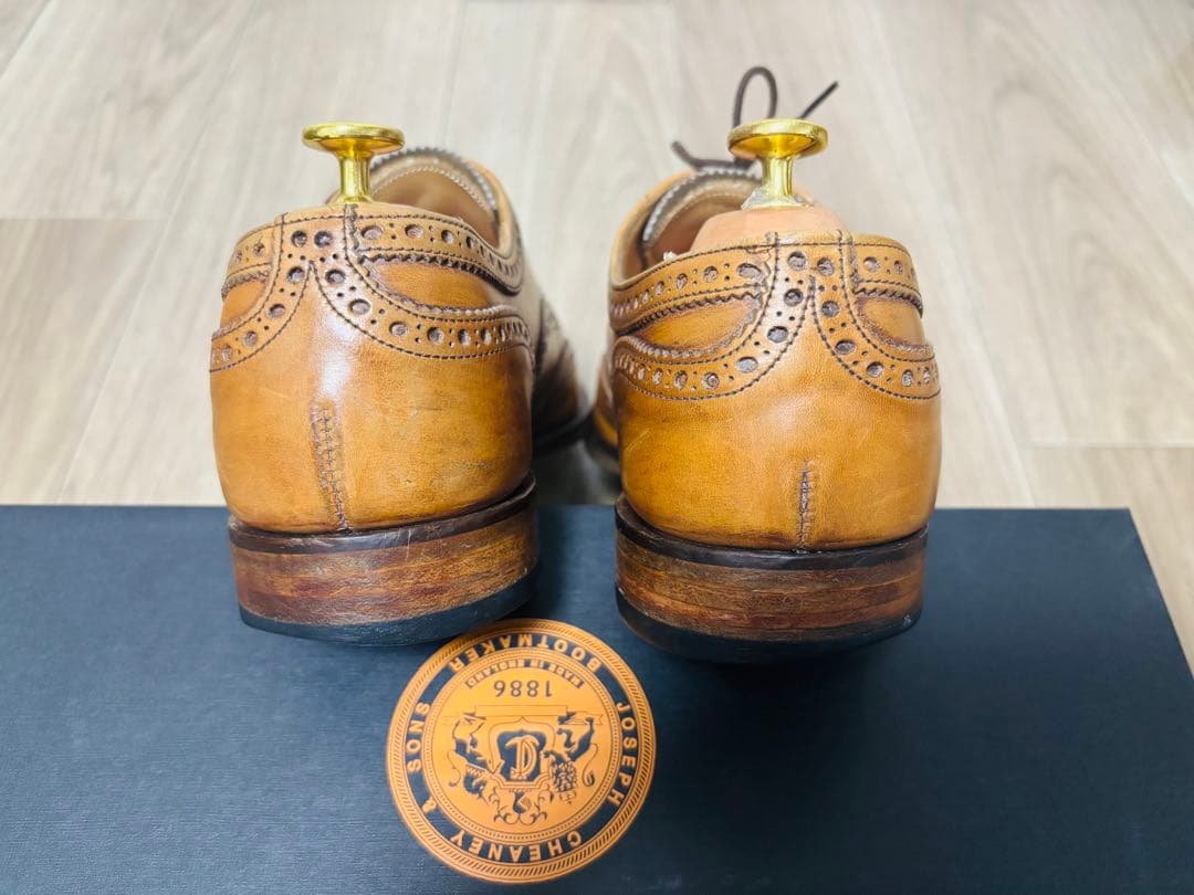 JOSEPH CHEANEY arthur ブラウンウィングチップシューズ