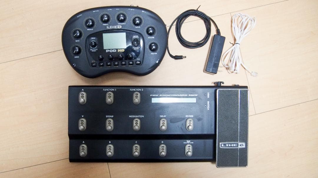 LINE 6 ライン6 POD HD アンプシュミレーター ペダルボード付き