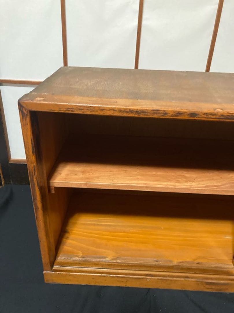 #49 水屋箪笥 食器棚 ショーケース　什器　昭和レトロ　飾り棚　一点もの