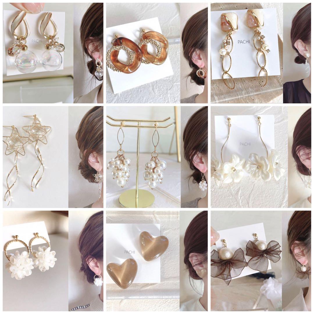 フラワークリップ＋イヤリング