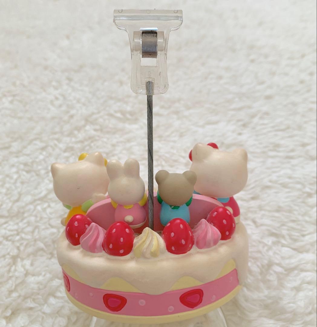 【希少レア】ハローキティ ケーキ型ジオラマ クリップスタンド
