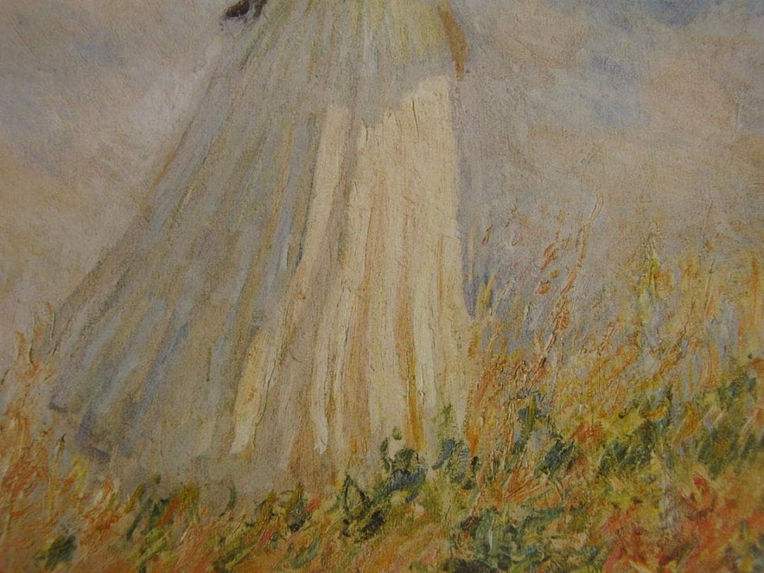 クロード・モネ「Woman with Umbrella Turned to th