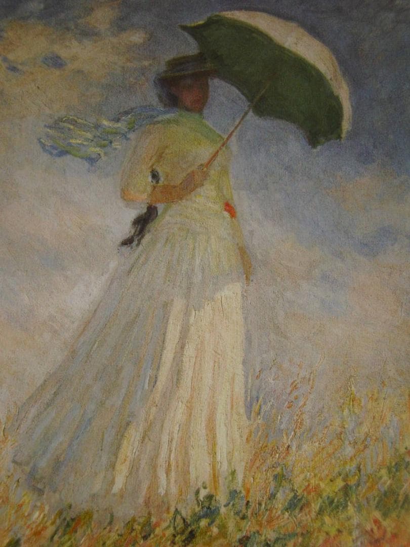 クロード・モネ「Woman with Umbrella Turned to th