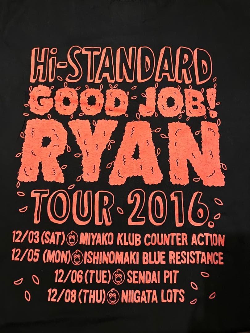 トップス Hi-STANDARD 2016 GOOD JOB! RYAN TOUR