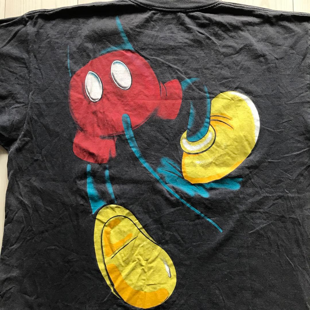 27 ミッキー mickey 90年代ヴィンテージ 突き抜け Tシャツ