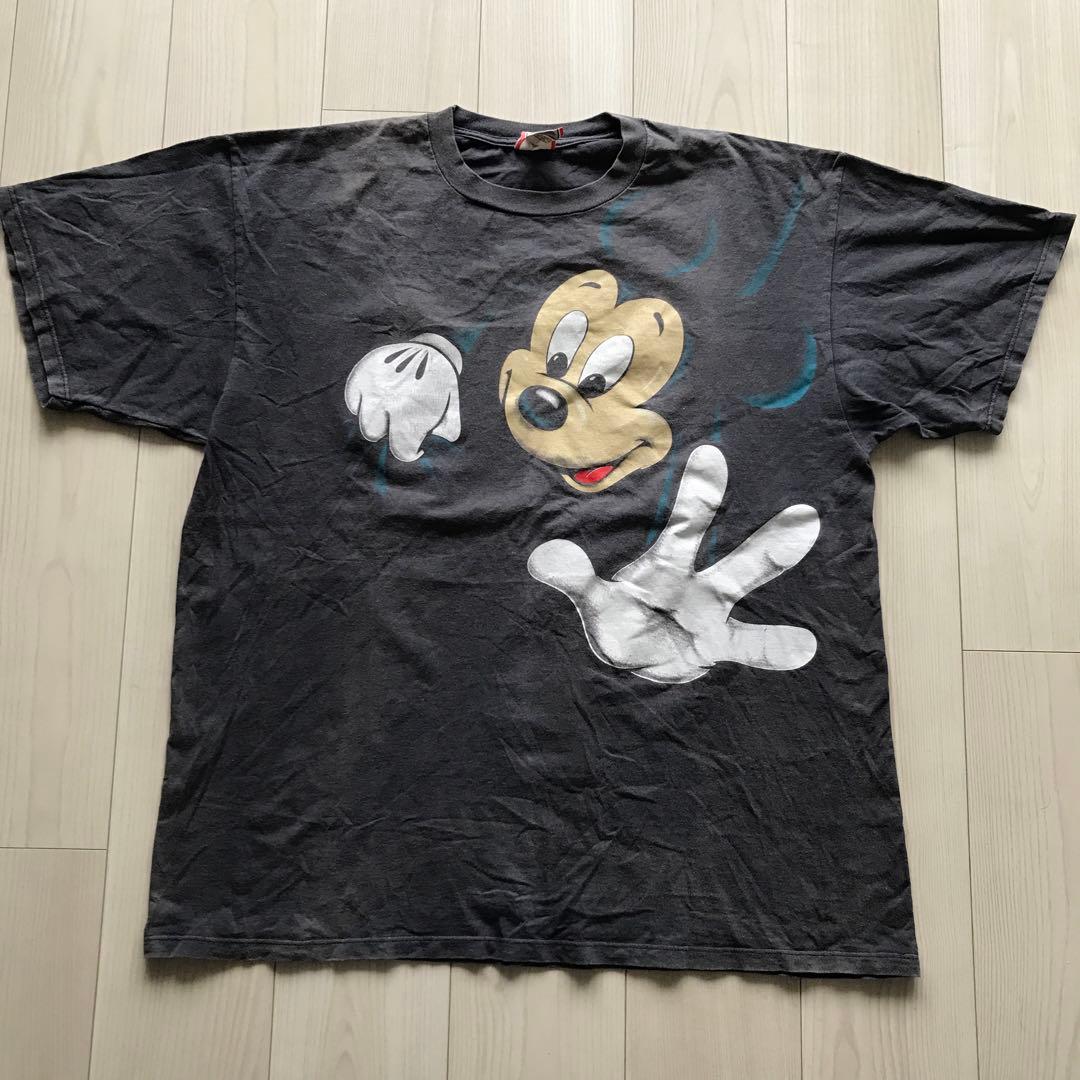 27 ミッキー mickey 90年代ヴィンテージ 突き抜け Tシャツ