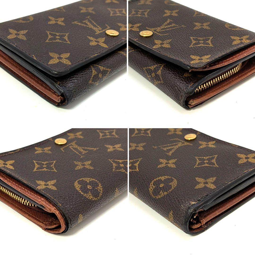 ルイヴィトン モノグラム ビエ トレゾール L字型ファスナー 折り財布 A85