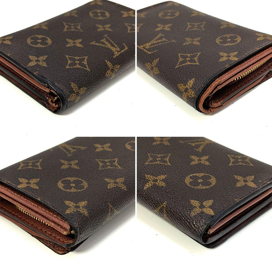 ルイヴィトン モノグラム ビエ トレゾール L字型ファスナー 折り財布 A85