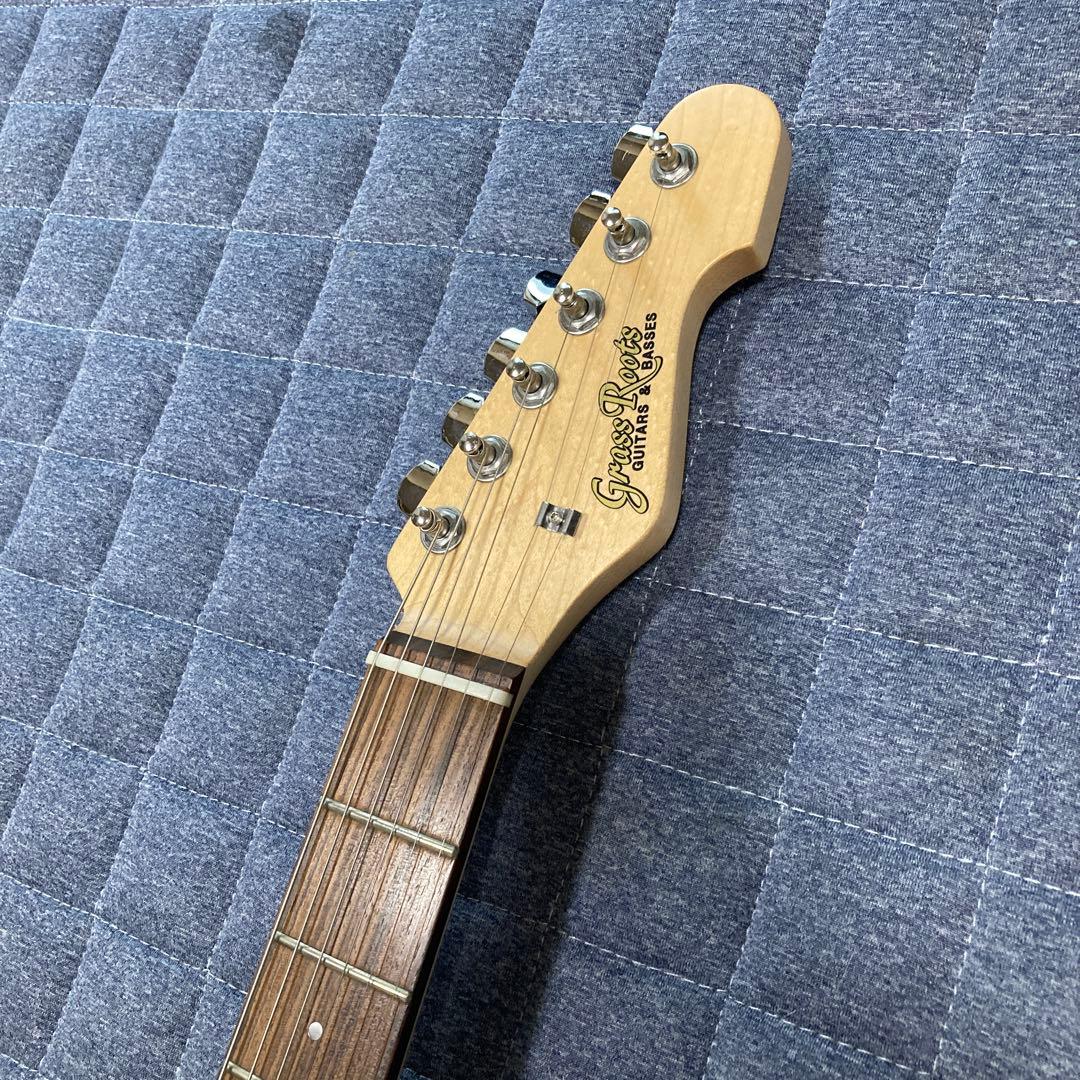 wifol！エレキギターGrass Roots ブラック ストラップ付き