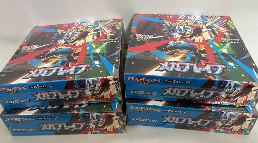 ポケモンカード　メガブレイブ　シュリンク付き　4BOX 新品未開封