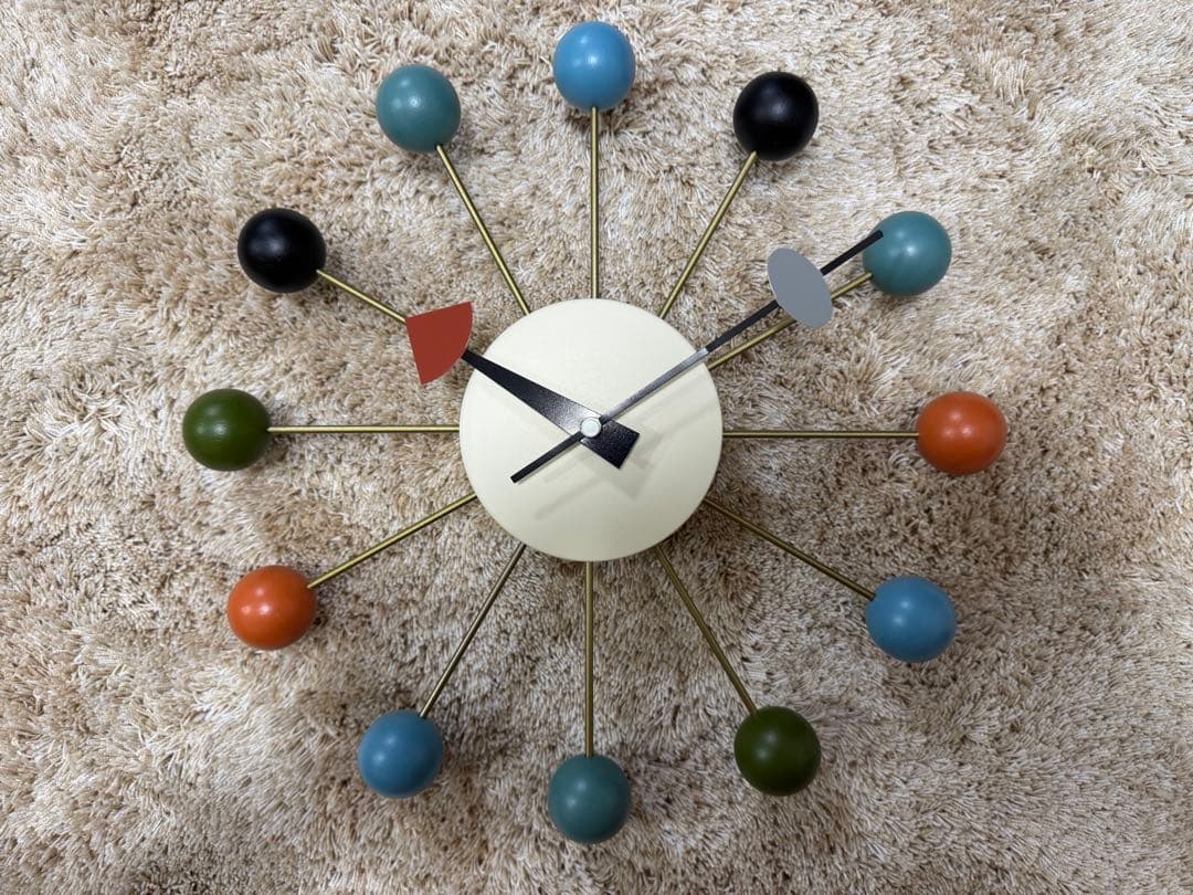 超美品 ジョージ・ネルソン ボールクロック 掛け時計