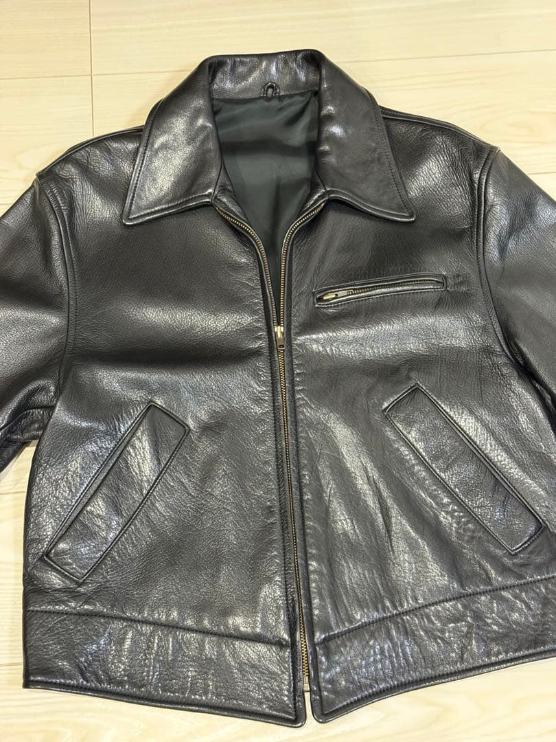 本革！牛革 Paul Smith London シングルライダースジャケット