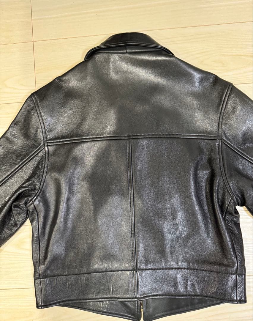本革！牛革 Paul Smith London シングルライダースジャケット