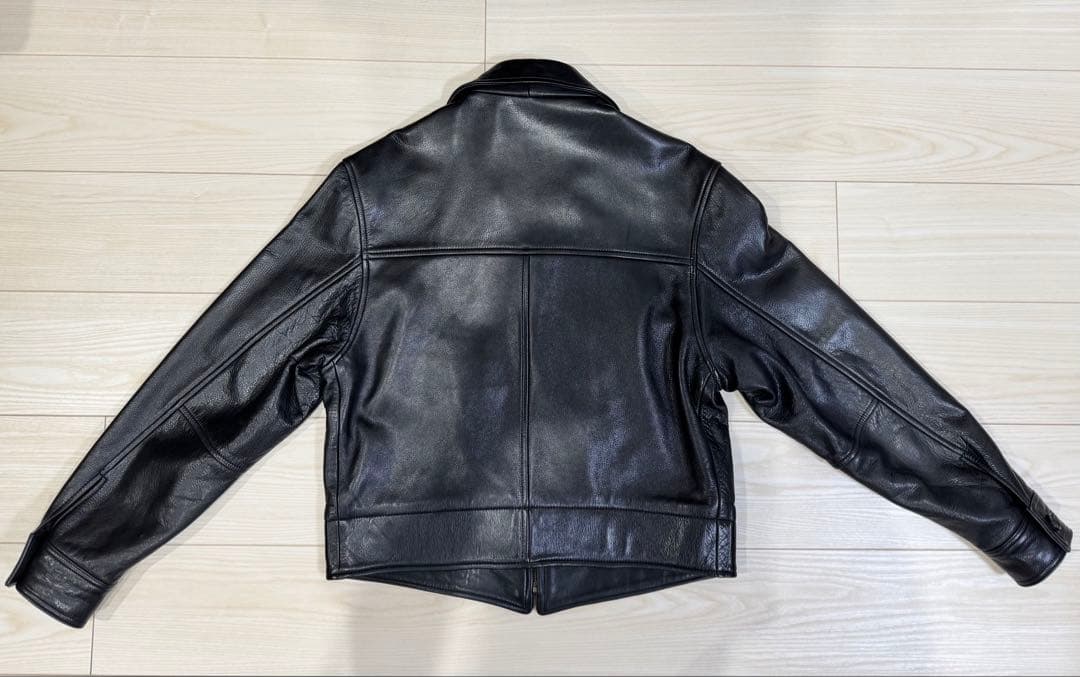 本革！牛革 Paul Smith London シングルライダースジャケット