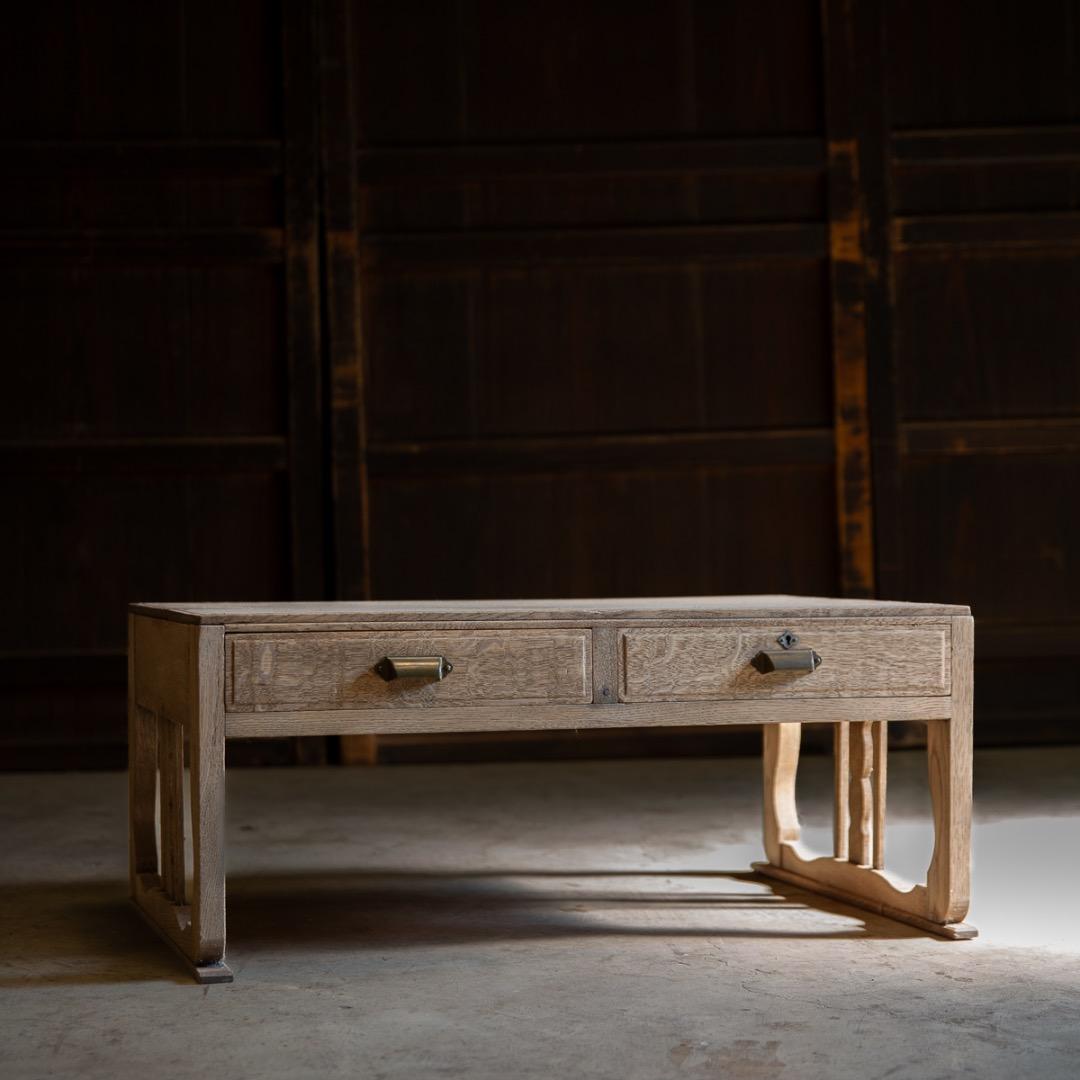 古家具 楢のローテーブル 文机 /幅786 高333 奥行508 送料込