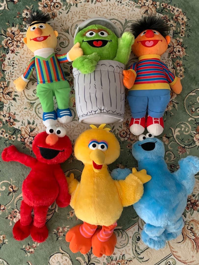 非売品‼︎ セサミストリートBigぬいぐるみ6個セット‼︎