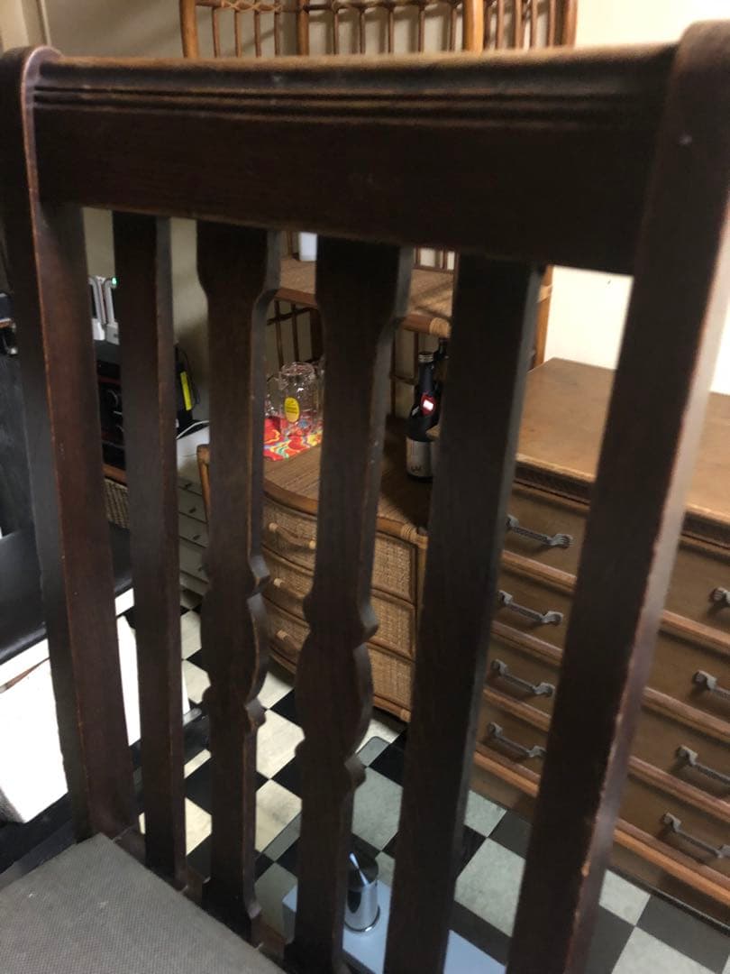 希少♦️北欧♦️高級 アンティーク ハイバック チェア♦️ツイストレッグ♦️送料込