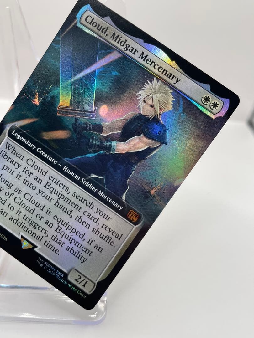 バンドル限定 mtg ミッドガルの傭兵、クラウド 英語 FOIL FF ②