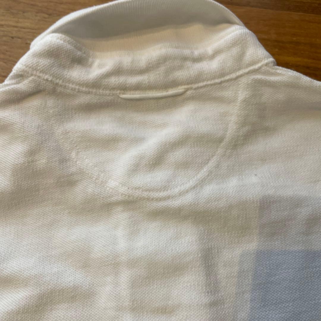 【新品・未使用】45R カノコのMキャミポロ ワイドシャツ ホワイト 刺繍